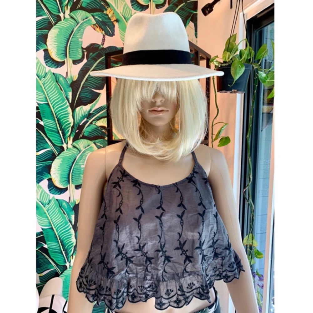 Free People Embroidered Crop